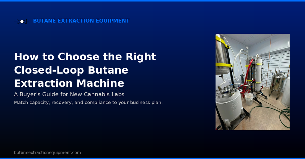 How to Choose the Right Closed-Loop Butane Extraction Machine: A Buyer ...