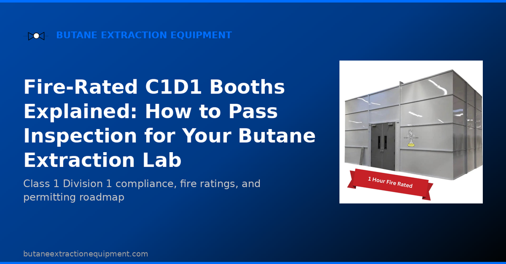 Fire-Rated C1D1 Booths Explained: How to Pass Inspection for Your Buta ...