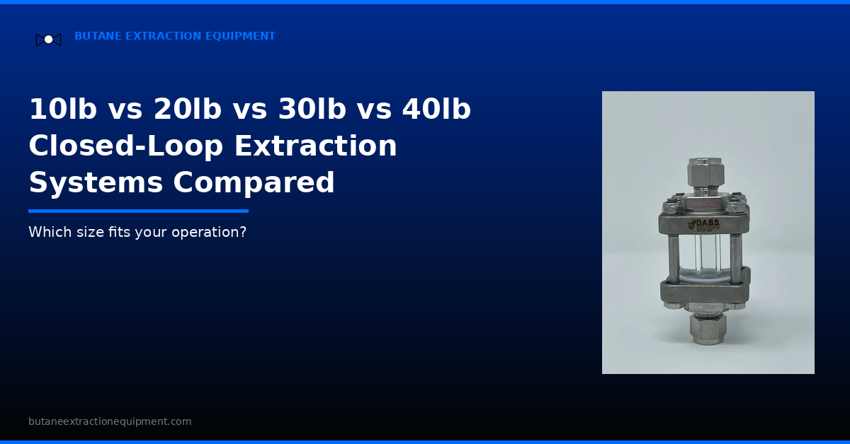 10lb vs 20lb vs 30lb vs 40lb Closed-Loop Extraction Systems: Which Siz ...